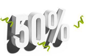 zľava 50% až na prvé 3 dni